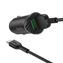 АЗП Hoco Z39 QC3.0 (2USB) + MicroUSB – Чорний