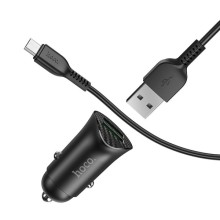 АЗП Hoco Z39 QC3.0 (2USB) + MicroUSB – Чорний