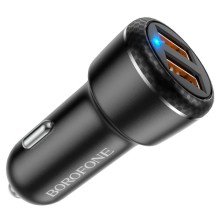 АЗП Borofone BZ17 QC3.0 (2USB/3A) – Чорний