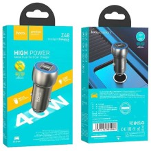 АЗП Hoco Z48 Tough 40W (2Type-C) – Metal gray