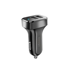 АЗУ USAMS US-CC087 C13 2.1A Dual USB Car Charger – Черный