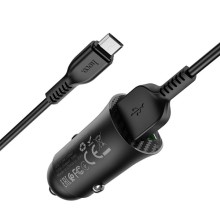 АЗУ Hoco Z39 QC3.0 (2USB) + MicroUSB – Черный