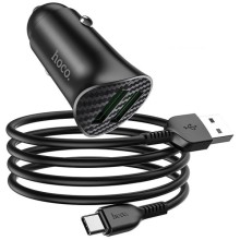 АЗУ Hoco Z39 QC3.0 (2USB) + Type-C – Черный