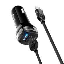 АЗУ Hoco Z40 (2USB 2.4A) + MicroUSB – Черный