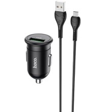 АЗУ Hoco Z43 QC3.0 (1USB/18W) + MicroUSB (Черный)