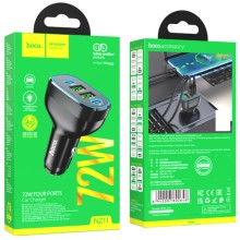 АЗП Hoco NZ11 Guide PD72W (2Type-C/2USB) – Black