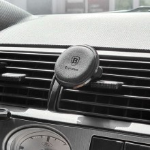 Автотримач магнітний Baseus Magnetic Air Vent OS with cable clip (C40141201113-00) – Black