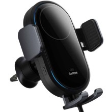 Автотримач з БЗП Baseus LightChaser Wireless Charging Electric Car Mount 15W (C40355900121-00) – Black