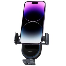 Автотримач з БЗП Baseus LightChaser Wireless Charging Electric Car Mount 15W (C40355900121-00) – Black