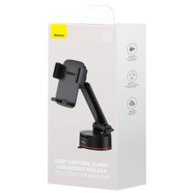 Автодержатель Baseus Easy Control Clamp Pro (Suction Cup Version) (SUYK020001) – Black