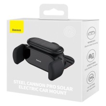 Автотримач Baseus Steel Cannon pro Solar Electric Car Mount (SUGP010001) – Black