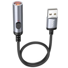 Портативний прикуриватель зажигалка Hoco UA30 USB – Black