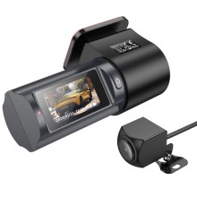 Відеореєстратор Hoco DV8 2K display hidden driving recorder (with rear camera) – Чорний