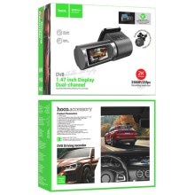 Відеореєстратор Hoco DV8 2K display hidden driving recorder (with rear camera) – Чорний