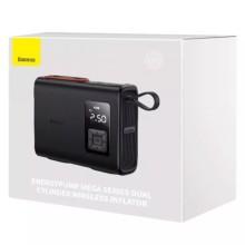 Автомобильный насос Baseus Mega EnergyPump Series Dual Cylinder 6000 mAh (CRNL060001) – Черный