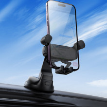 Автодержатель Hoco H67 Gamble gravity linkage (center console) – Черный