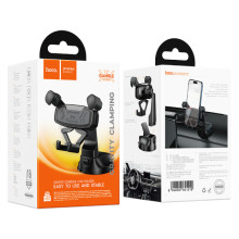 Автодержатель Hoco H67 Gamble gravity linkage (center console) – Черный