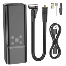 Автомобільний насос Hoco ZP7 Maddy smart (5000 mAh) – Чорний