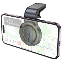 Автодержатель Hoco H59 Show ring magnetic (L air outlet) – Черный