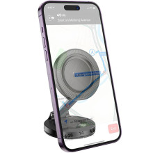 Автодержатель Hoco H61 Show folding ring magnetic (dashboard) – Черный