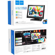 Мультимедийный автомобильный монитор Hoco HU2 Imogen 7-inch car wireless portable screen – Черный