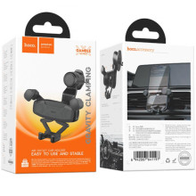 Автодержатель Hoco H66 Gamble gravity linkage (air outlet) – Черный