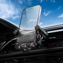 Автодержатель Hoco H66 Gamble gravity linkage (air outlet) – Черный