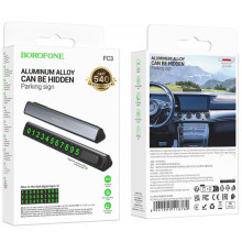 Автовізитка Borofone FC3 Ronny – Чорний