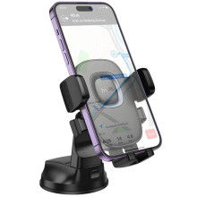 Автодержатель Hoco H76 Crown one-button (center console) – Черный