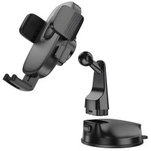 Автодержатель Hoco H76 Crown one-button (center console) – Черный