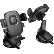 Автодержатель Hoco H76 Crown one-button (center console) – Черный