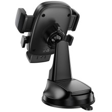 Автодержатель Hoco H76 Crown one-button (center console) – Черный