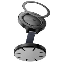 Автодержатель Hoco H61 Show folding ring magnetic (dashboard) – Черный