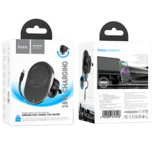 Автотримач з БЗП Hoco HW12 Guardian magnetic (air outlet) – Чорний