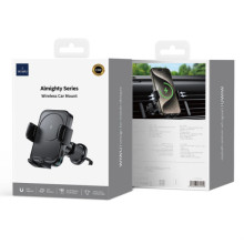 Автодержатель с БЗУ WIWU CH-321 15W – Черный