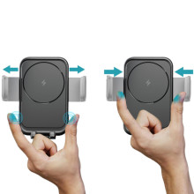 Автодержатель с БЗУ WIWU CH-321 15W – Черный