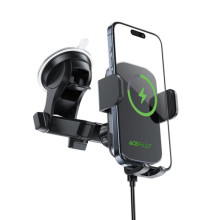 Автодержатель с БЗУ Acefast D53 with Electric Clamp for Dashboard – Черный