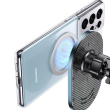 Автодержатель с БЗУ Usams US-CD170 15W Air Vent – Серый
