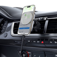 Автодержатель с БЗУ Acefast D18 2in1 in-car – Черный