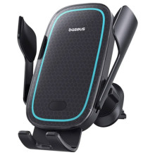 Автодержатель с БЗУ Baseus Milky Way Pro Wireless Charging Electric Car Mount 15W (C40357000111-0) – Черный