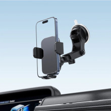 Автодержатель с БЗУ Acefast D53 with Electric Clamp for Dashboard – Черный
