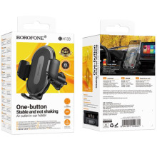 Автодержатель Borofone BH133 Rio push-type (air outlet) – Черный