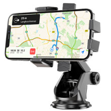 Автотримач Hoco CA83 David one-button (center console) – Чорний