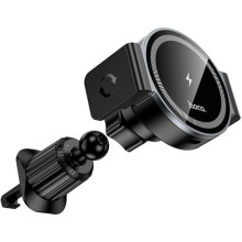 Автотримач з БЗП Hoco HW35 Power 15W (air outlet) – Чорний