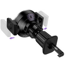 Автотримач з БЗП Hoco HW35 Power 15W (air outlet) – Чорний