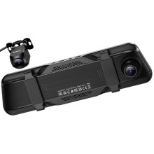 Автомобільний регистратор дзеркало Hoco DV16 Dual-Channel Driving Recorder 1080p+720p – Чорний