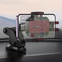 Автодержатель Hoco H65 Gamble one-button (center console) – Черный