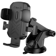 Автодержатель Hoco H65 Gamble one-button (center console) – Черный