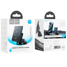 Автодержатель с БЗУ Hoco HW20 Precious (center console) – Черный