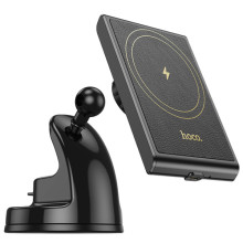 Автодержатель с БЗУ Hoco HW20 Precious (center console) – Черный